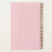 Journal de nom de rose rose pastel jaune (Verso)