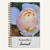 Journal de nom de rose rose pastel jaune (Recto)