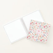 Journal de notes à monogramme Fleur sauvage (Intérieur)