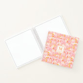 Journal de notes à monogramme floral (Intérieur)