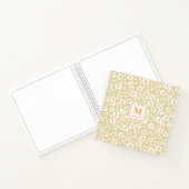 Journal de notes à monogramme floral (Intérieur)