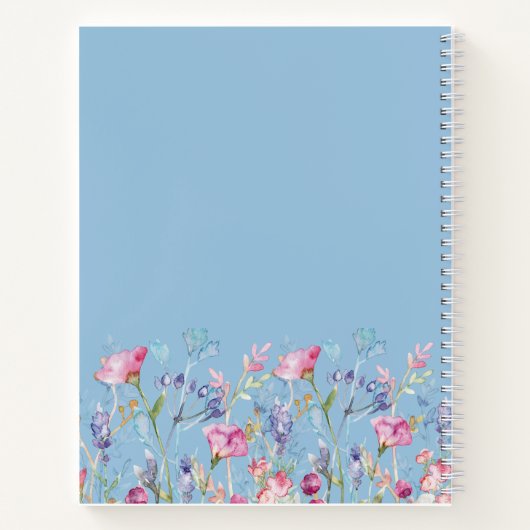 Journal de notes aux fleurs (Dos)