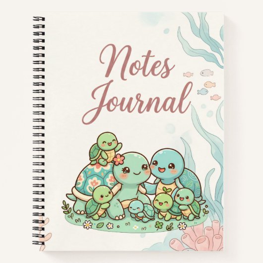 Journal de notes de la famille de tortues (Devant)