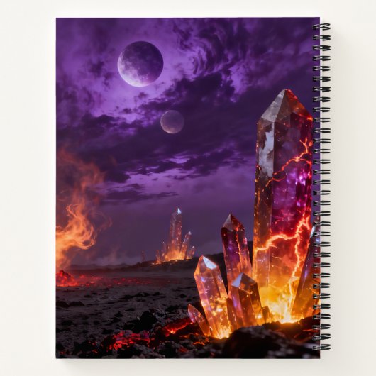 Journal de notes de lune de lave (Dos)