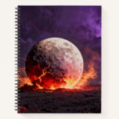 Journal de notes de lune de lave (Devant)