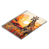 Journal de notes + paysage abstrait Girafe (Côté gauche)