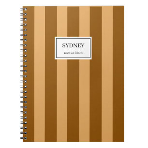 Journal de notes personnalisé rayé