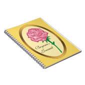 Journal de notes Rose Pailletée Enchantée Rose (Côté Droit)