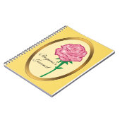 Journal de notes Rose Pailletée Enchantée Rose (Côté gauche)