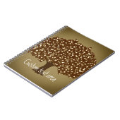 Journal de notes rustique d'arbre illuminé vintage (Côté gauche)