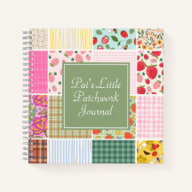 Journal de patchwork à carreaux rustique