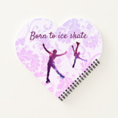 Journal de patinage sur glace - Pink Purple patine (Dos)