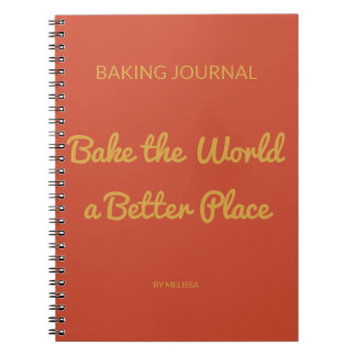 Journal de pâtisserie Terracotta & Jaune Moutarde
