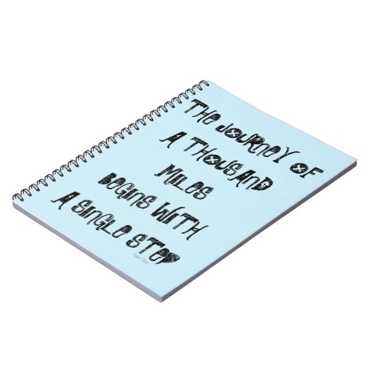 Journal de perte de poids, bleu, motivation de (Côté gauche)