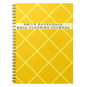 Journal de planification des repas personnalisé (Devant)