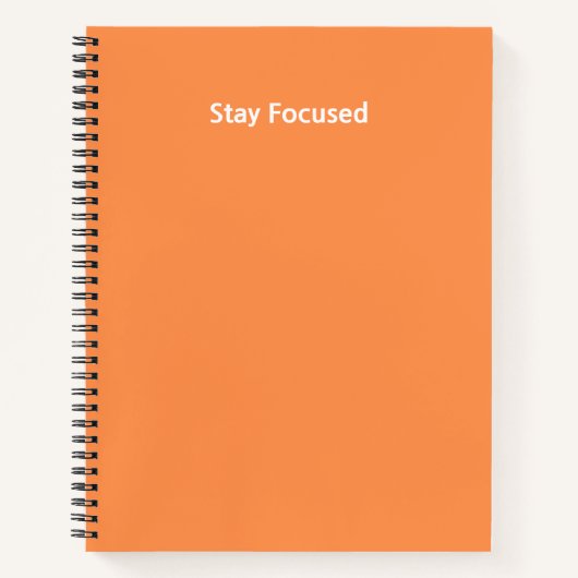 Journal de planification étudiant orange « Restez (Devant)