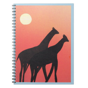 Journal de poche avec motif girafe