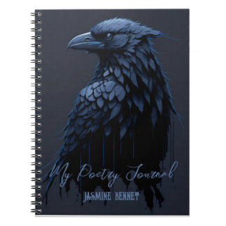 Journal de poésie Corbeau personnalisé