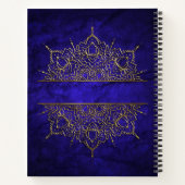 Journal de poésie Mandala Gold personnalisable (Dos)