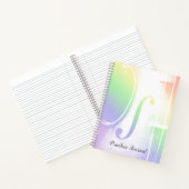 Journal de pratique de leçon de violon arc-en-ciel (Intérieur)