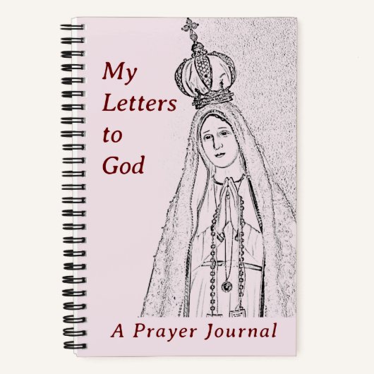 Journal de prière à spirale Notre-Dame de Fatima (Recto)