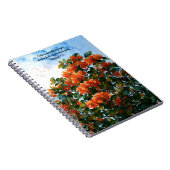 Journal de prière avec versets bibliques et fleurs (Côté Droit)