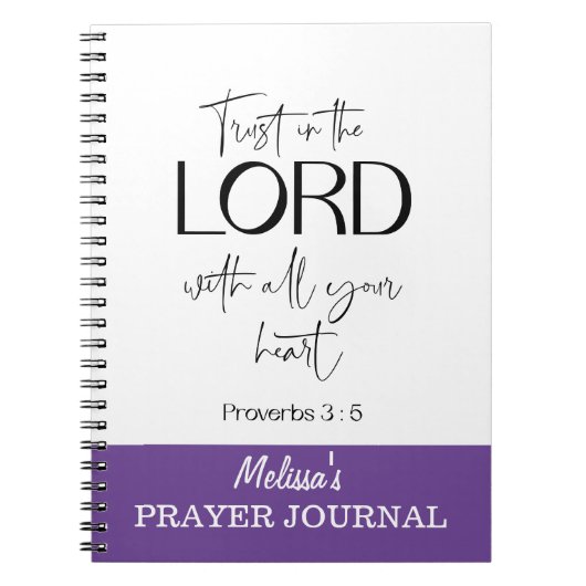 Journal de prière BIble Verse (Devant)