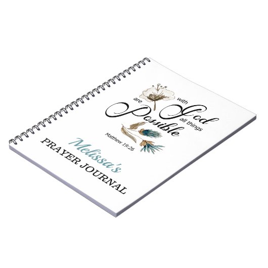 Journal de prière BIble Verse (Côté gauche)