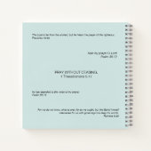Journal de prière Bleu de glace "mais Dieu" chréti (Dos)