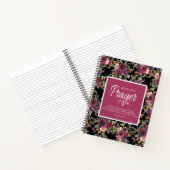 Journal de prière Bourgogne rose Floral Noir (Intérieur)