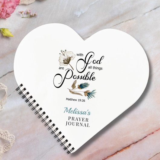 Journal de prière cardiaque BIble Verse