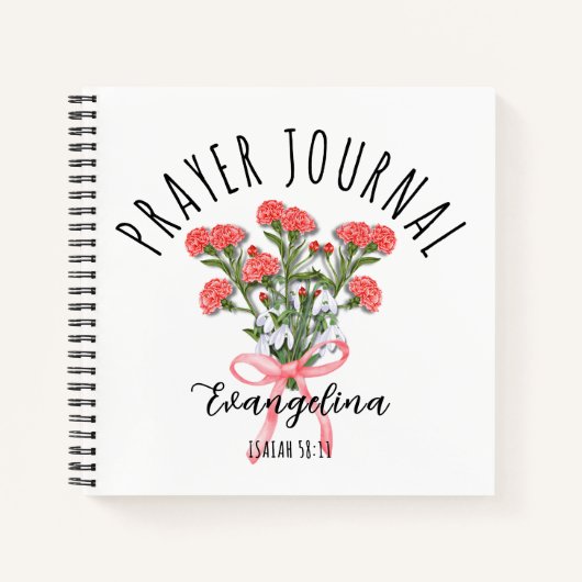 Journal de prière chrétien de la fleur du mois de  (Devant)
