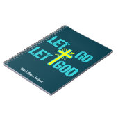 Journal de prière chrétienne Laisser Dieu Monogram (Côté gauche)