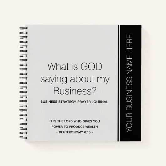 Journal de prière commercial personnalisé (Devant)