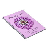 Journal de prière d'art à fleurs violettes (Côté Droit)