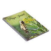 Journal de prière d'art de la nature papillon jaun (Côté Droit)