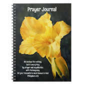 Journal de prière d'art Lily jaune vif (Devant)