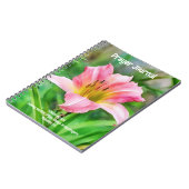 Journal de prière d'art rose Lily (Côté gauche)