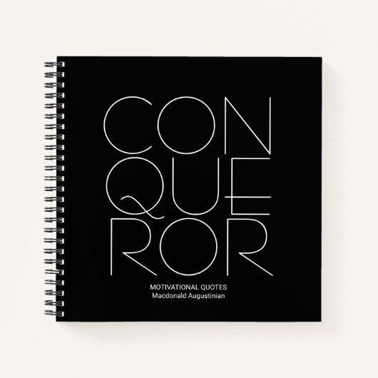 Journal de prière de CONQUÉRANT personnalisé (Devant)