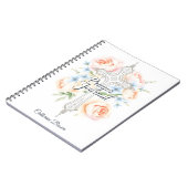 Journal de prière de croix catholique florale (Côté gauche)