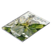 Journal de prière de fleurs blanches Bible Verse (Côté gauche)