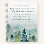 Journal de prière de la Bible Verse Mountains (Devant)