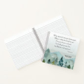 Journal de prière de la Bible Verse Mountains (Intérieur)