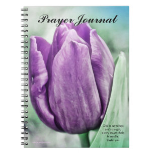 Journal de prière de la tulipe pourpre