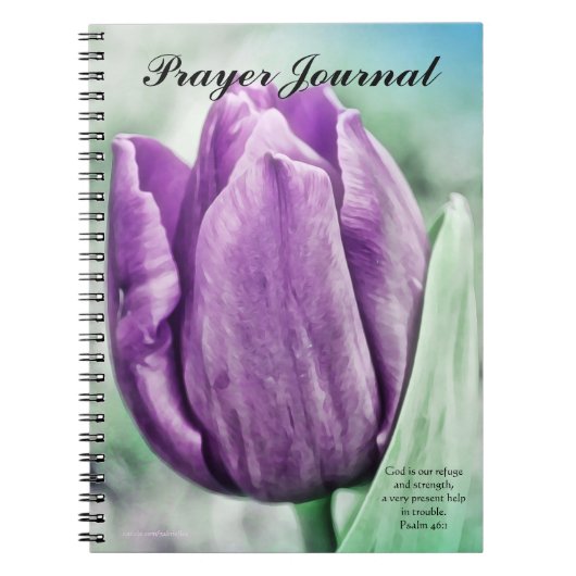 Journal de prière de la tulipe pourpre (Devant)