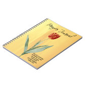 Journal de prière de style vintage rouge Tulip (Côté gauche)