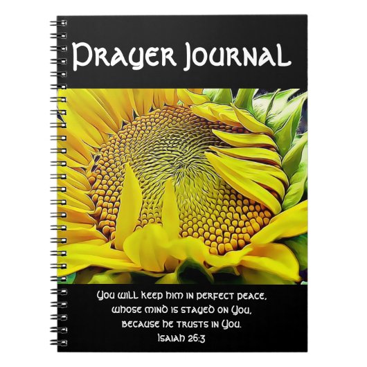 Journal de prière de tournesol (Devant)