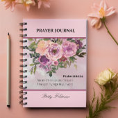 Journal de prière de verset biblique floral