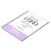 journal de prière de verset de la BIble (Côté gauche)