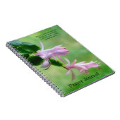 Journal de prière des orchidées de fleur de Noël r (Côté Droit)